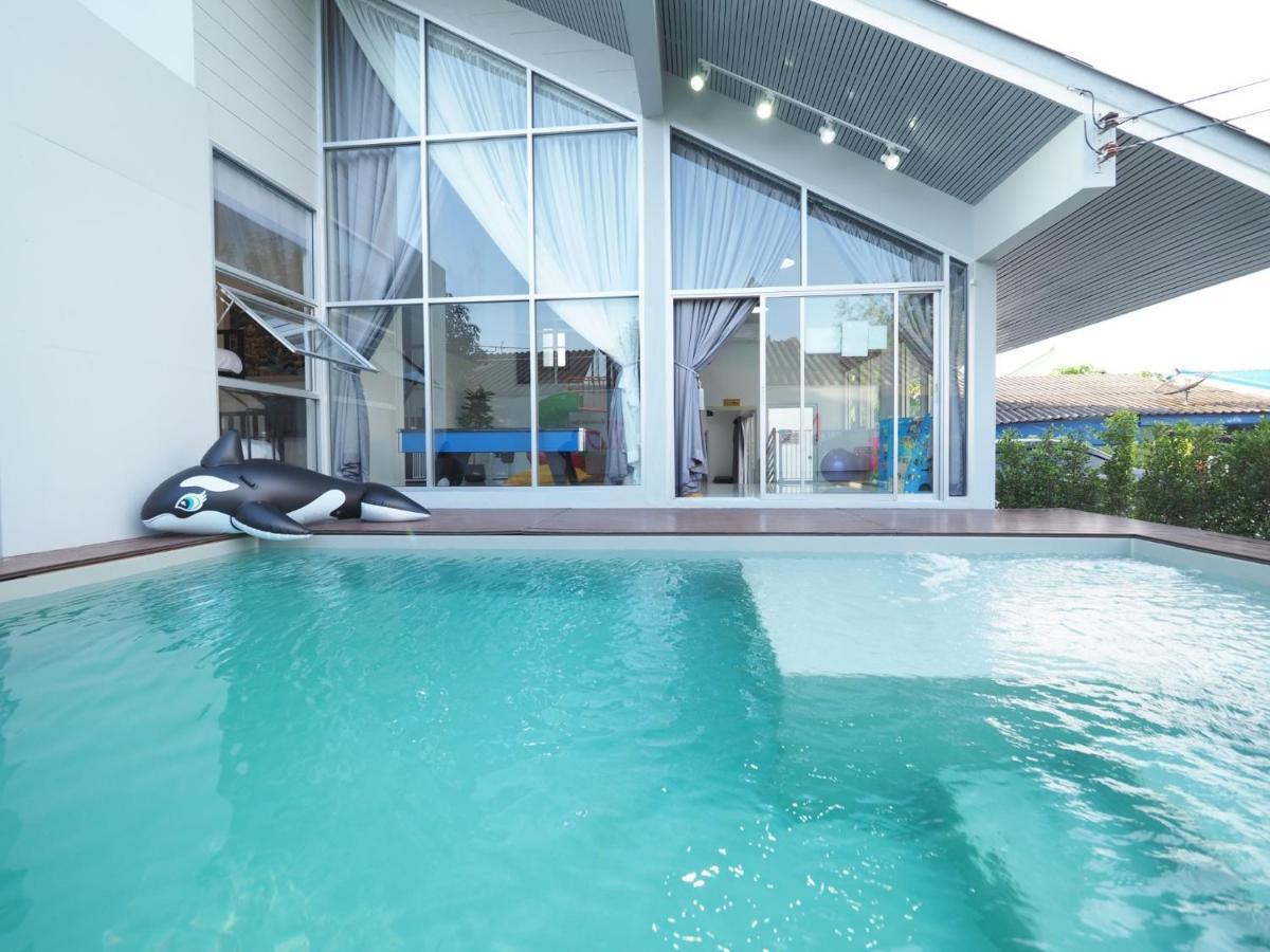 Pool Villa 3 Bedroom 10 Persons 5-Min To Tiger Zoo - Njoy Pool Villa Si Racha Bagian luar foto